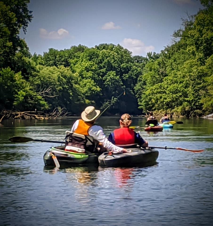 One of my favorite things to do is go kayaking with my husband.
